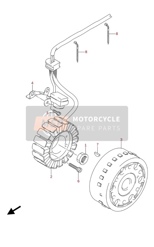 Suzuki AN400A BURGMAN 2020 MAGNETO for a 2020 Suzuki AN400A BURGMAN